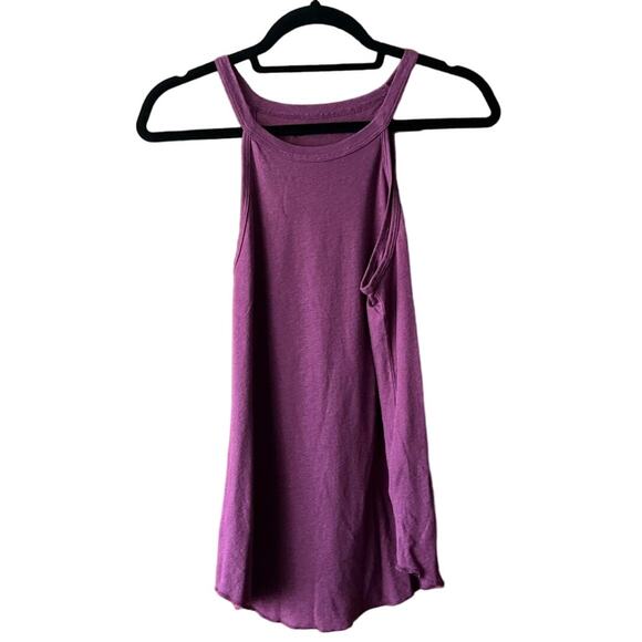 Abercrombie & Fitch Tops - Abercrombie & Fitch Women's Linen Blend High Neck Tank Top Purple Size S